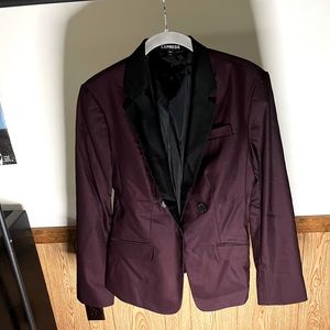 Burgundy blazer